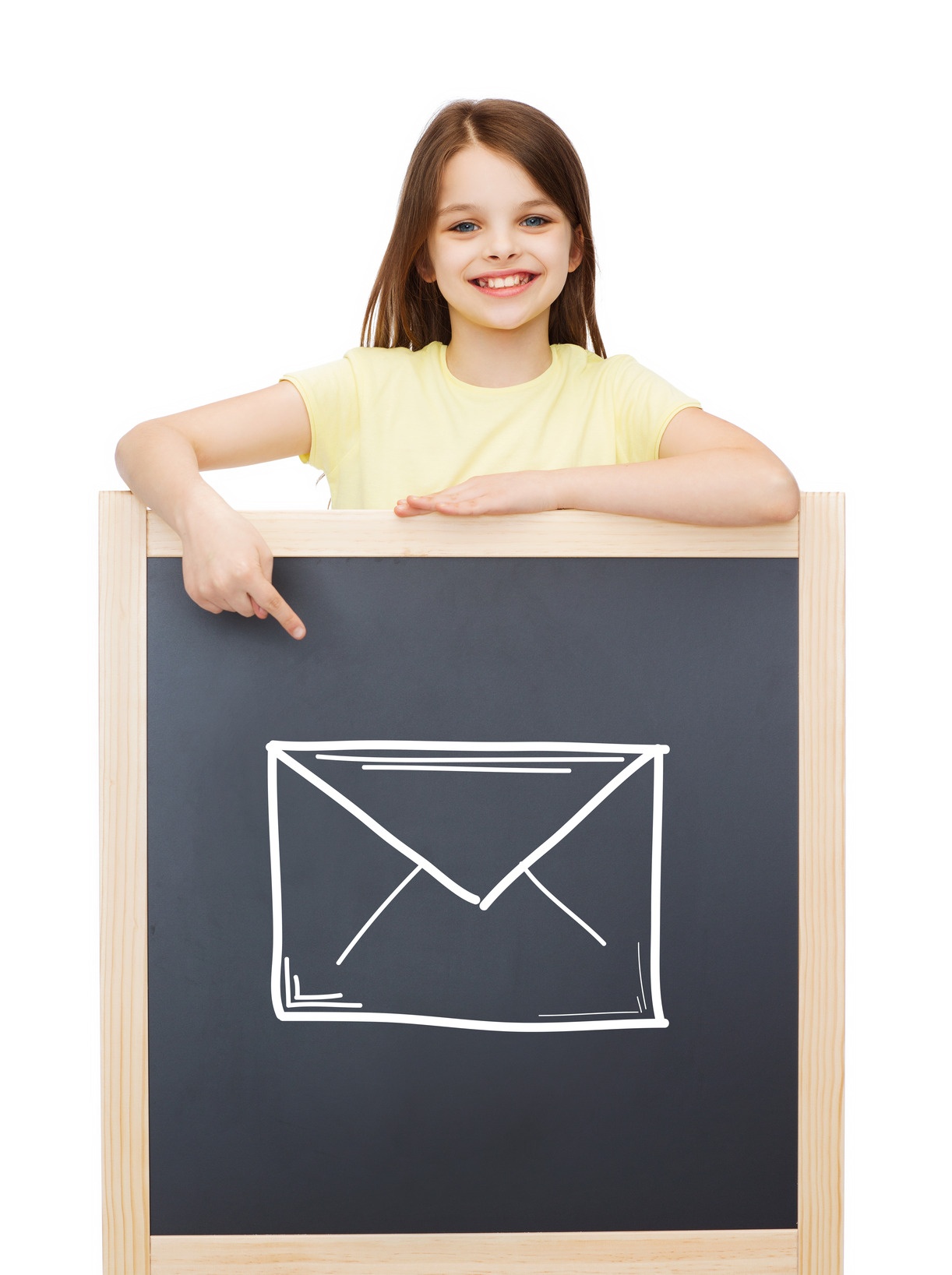 Girl blackboard envelope.jpg